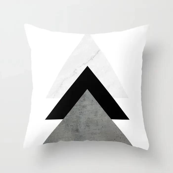 Brand New Simple Black White Geometry Cushion Case Hot Modern Nordic Decorative Pillows Case Livingroom Sofa Couch Throw Pillows