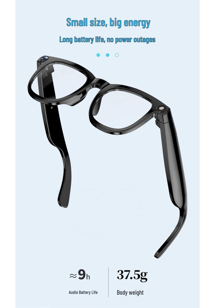 JS02PRO Smarte KI Bluetooth-Brille: 12MP Kamera, Videoaufnahme, Übersetzung, Objekterkennung, Anrufe, Musik.