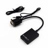 VGA to HDMI Converter Cable with Audio - VGA Male to HDMI Female for PC to TV Connection