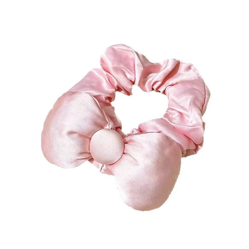 

Girl Sweet Bowknot Scrunchies Elastics Hair Band Hair Ties Women Ponytail Holder Hair Rubber Hair Accessories рожевий