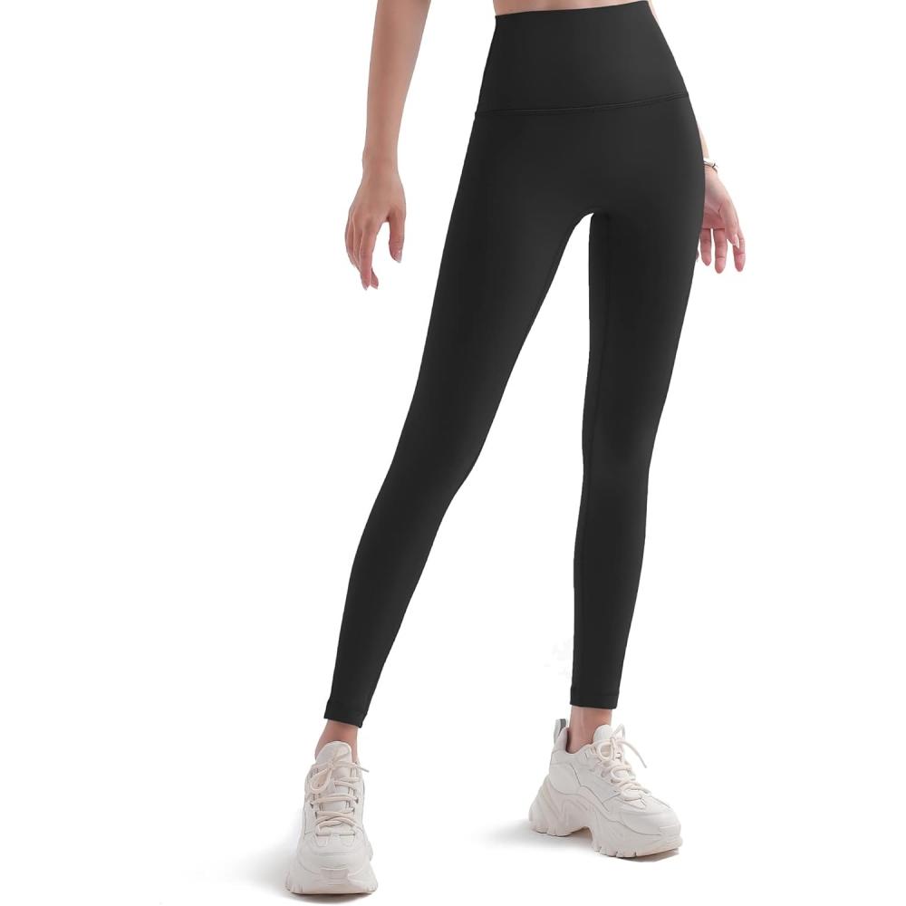 

Ircolv Женские флисовые леггинсы для йоги Осень Зима Теплые с высокой талией 9 S Черный