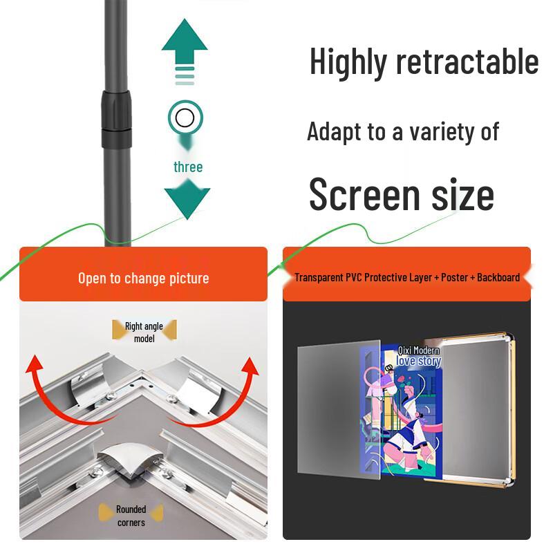 OEING A3 Stainless Steel Display Sign Stand