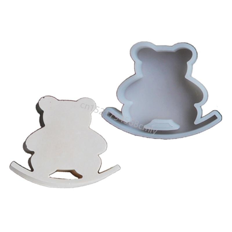 Rocking Horse Silicone Molds Ornament Handmade Animal Molds Epoxy Resin Molds 6XDE
