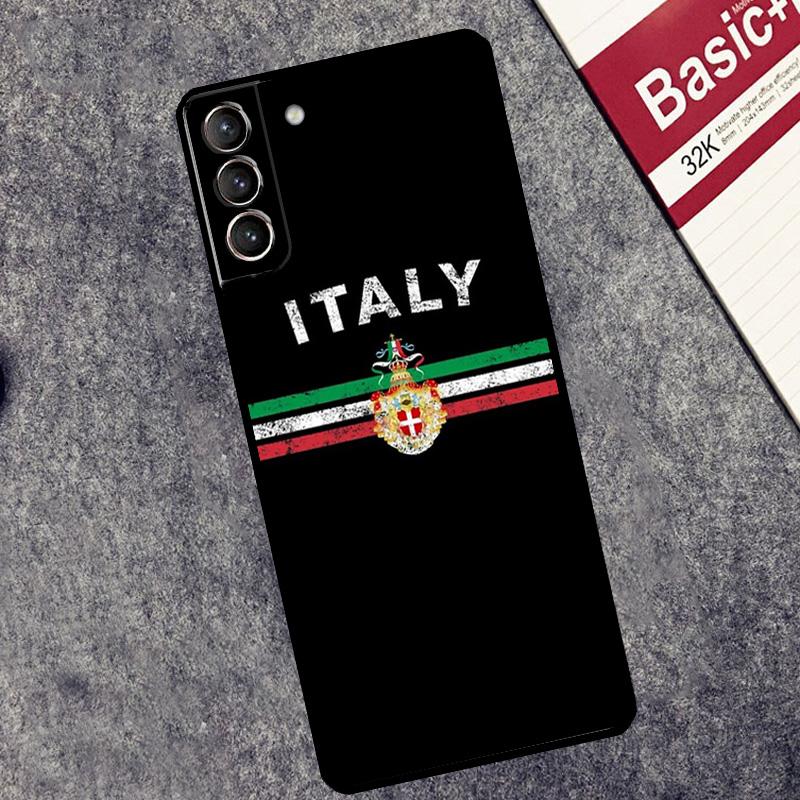 Flag Italy Case For Samsung Galaxy S25 S26 Ultra S20 S21 S22 S23 S10 Plus S25 FE S24 Ultra Cover Coque