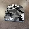Europejskie Kamuflażowe Czapki Dzianinowe Color Block Jesień i Zima Nowe Ciepłe Hip Hop Wszechstronne Uliczna Moda Outdoor Retro Czapki