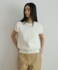 Lingseoul Cotton Blended Knit Vest-Ivory