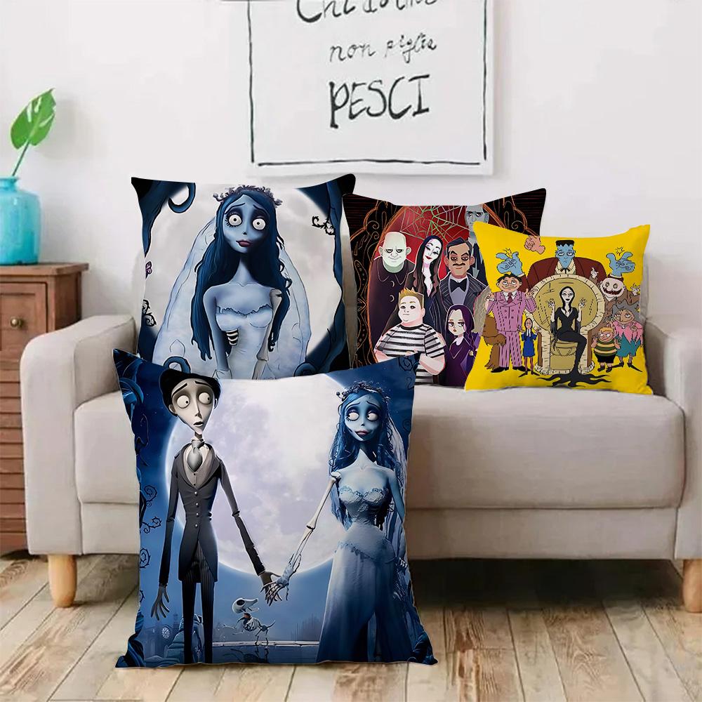 Cute Corpse For B-Bride Pillow Covers Cartoon Sofa Decorative Home Double-sided Printing Short Plush Cute Cushion Cover