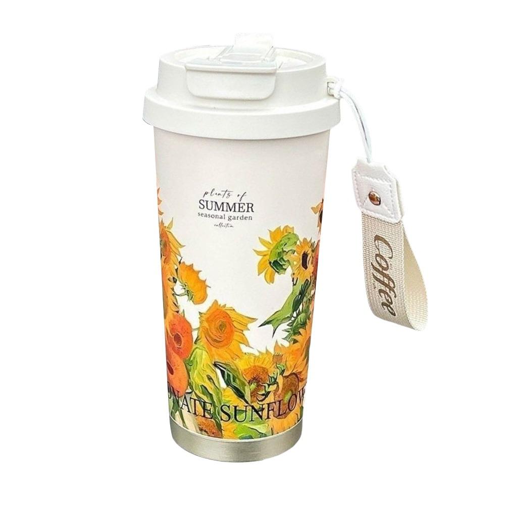 500ml Coffee Cup Double-layer Vacuum Mug Portable Insulated Mug Travel