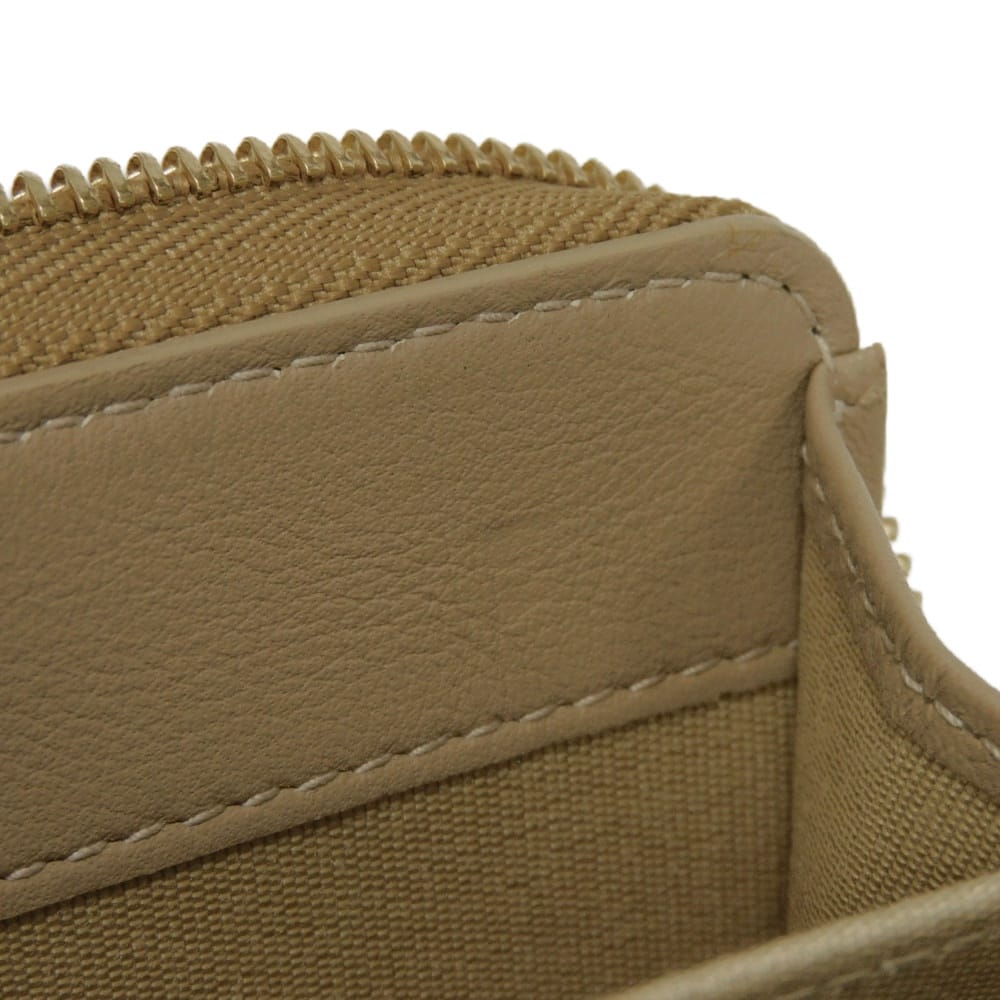 Used 10066 Nelly Coin Purse 7943 Card Case Compartment Zip Around Star Studs Gold Unisex from Japan AUTHENTIC