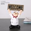 Figurine Chef Resin For Living Room Cake Shop Decoration Gifts Students For