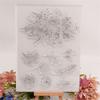 Flower Silicone Clear Stamps for Card Making Scrapbooking Embossing DIY Craft Album Rubber Seal Stamps Decoration