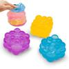 Colorful Cube Maltose Squeeze Toy Squishy Sensory Fidget Toys Bright Soft Fun Relieve Anxiety Decompression Toy for Kids Adult