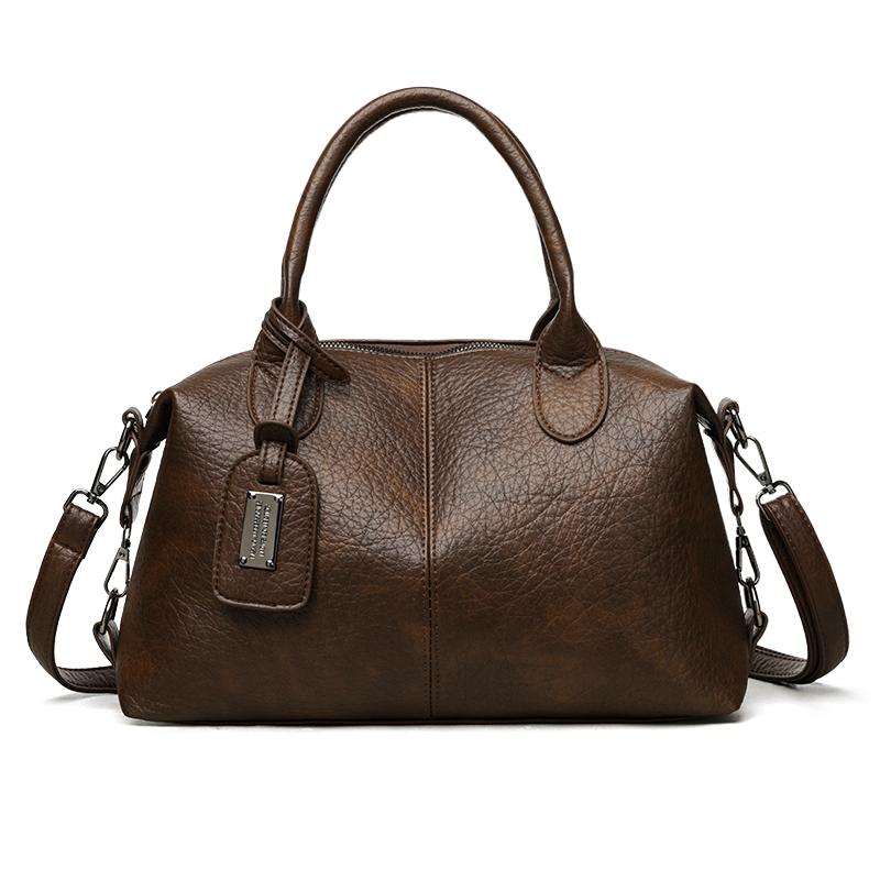 PU Retro Women's Bag Large Capacity Shoulder Crossbody Bag