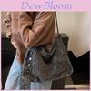 Denim Bag For Women With Zipper Closure And Interior Pocket For Daily Use