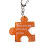 "You Are My Missing Piece" Acrylic Puzzle Text Keychain Multicolour  Versatile   Woman