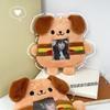 Plush Hamburger Cute Dog Card Holder For Bus And Meal Cards Perfect Kids For
