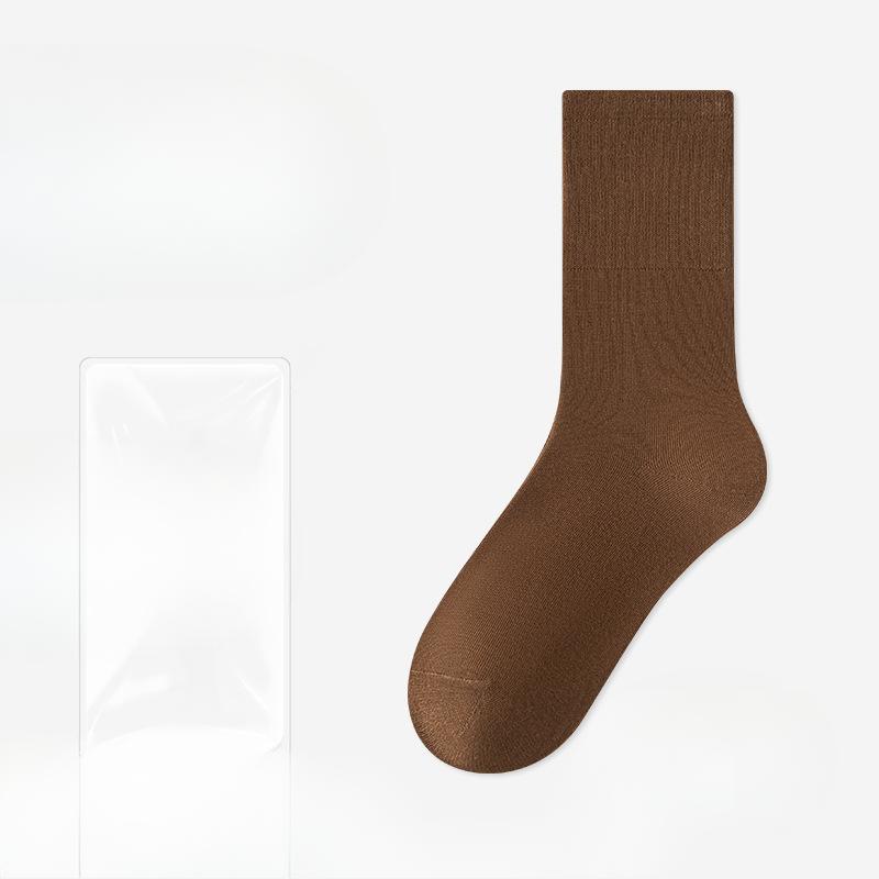 Female Autumn and Winter New Fashion Breathable Deodorant Wicking Pure Cotton Tube Socks