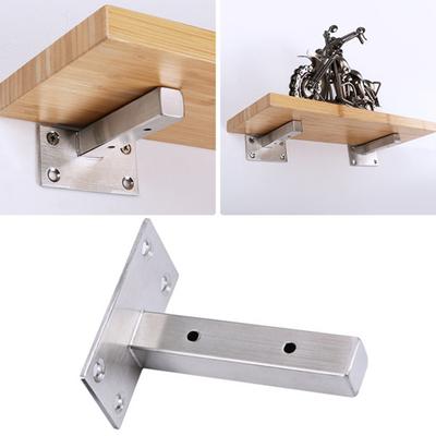1Pc Heavy Duty Save Space Plankbeugel RVS T-vormig Massief Zwevende Wandplank Ondersteuning Home