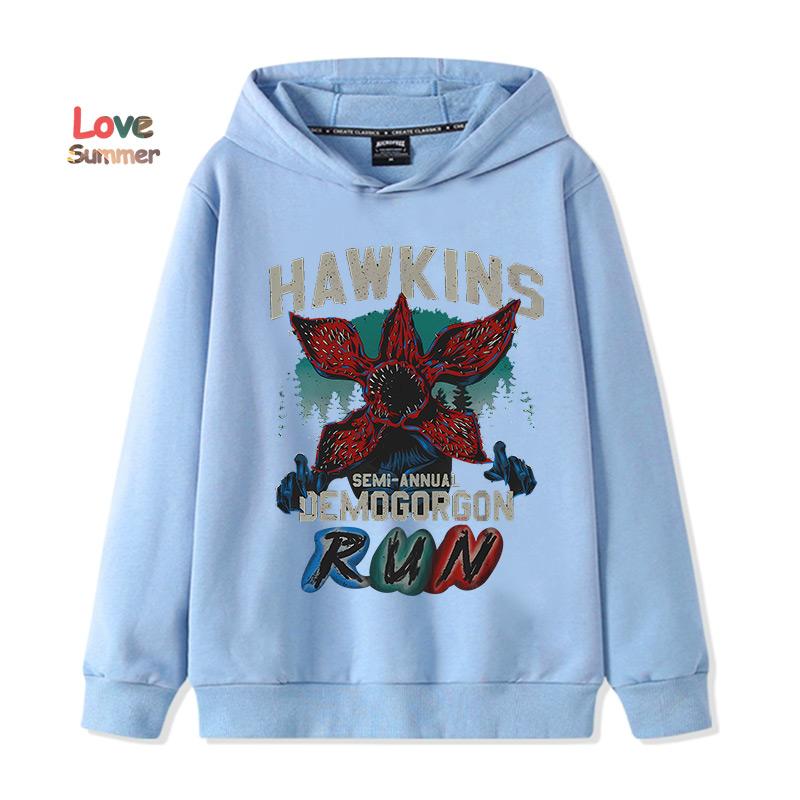 Kids Hoodie Boys Pullover Girls Popular Stranger Things 5 2025 Hoodies Printed Hoodies Long Sleeves Kids Tops Children's Sweatshirts
