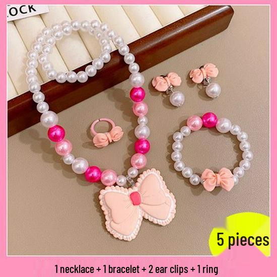 Frozen Princess Kids' Necklace & Bracelet Gift Set for Christmas or Birthday
