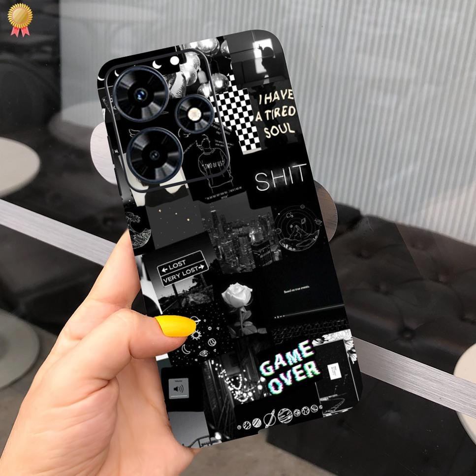 For Infinix Hot 30 Play 30i 4G Case Cute Astronaut Painted TPU Silicone Shockproof Cover For Infinix Hot 30 Play 30i Phone Case