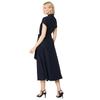 Debenhams Womens/Ladies Twist Neck Fitted And Flared Midi Dress