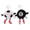 Cartoon Voetbal Pluche Speelgoed Sleutelhanger Biljart Volleybal Dumbbells Knuffel Pop Hanger Autosleutelhanger Rugzak Tas Decoratie Kinder Cadeau