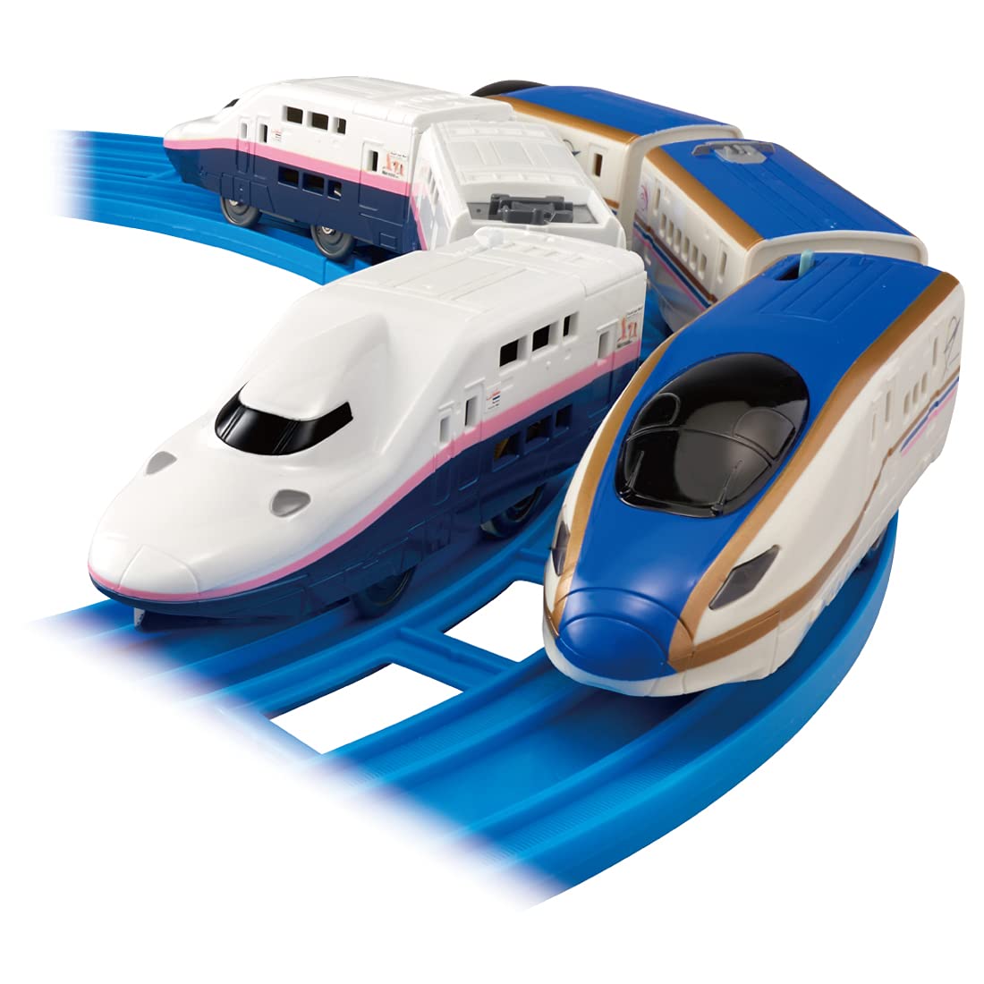 Plarail Прощание с серией E4 Синкансэн Max и серией E7 Синкансэн Дзёэцу (Токи Блю)