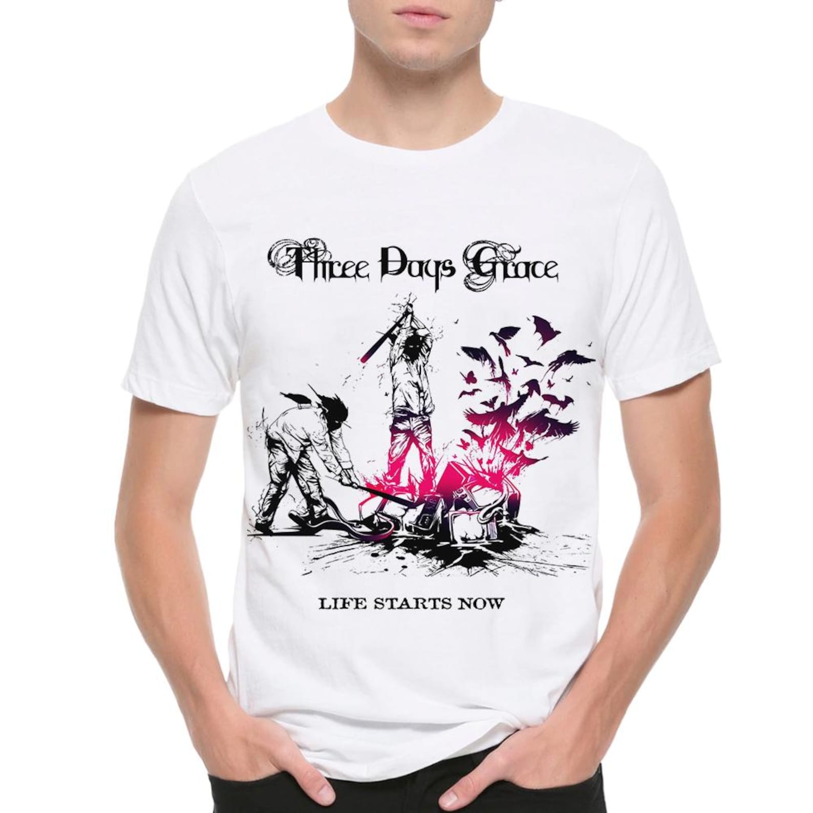 Three Days Grace Life Starts Now T-Shirt, Men s and Women s Sizes 4XL