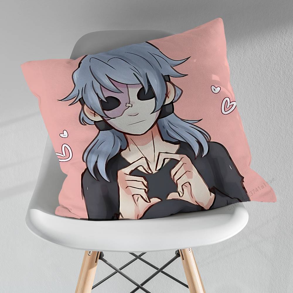 Cartoon SSally FFace Game Various Sizes Square Pillow Case For Car Home Bedchamber Decor Birthday Gift