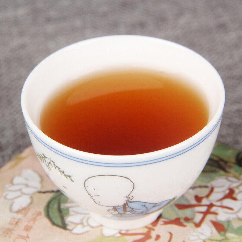 200 г Юньнаньский чай Пуэр Жасминовый Пуэр Спелый чай Торт Цветочный ароматизатор Пуэр — фото 5