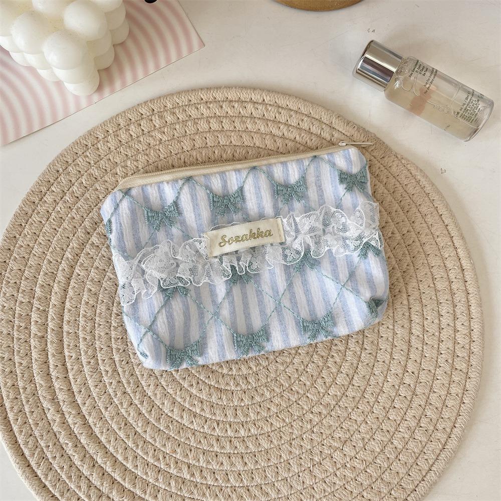 Multifunctional Coin Key Storage Pouch Lace Makeup Bag Portable Coin Purse  Travel