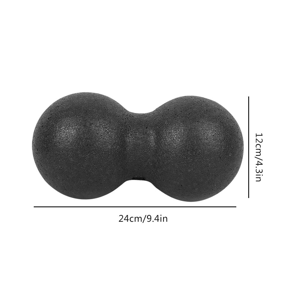 24x12cm Sports Massager Fitness Yoga Ball Massage Acupuncture Points Massaging Equipmentblack