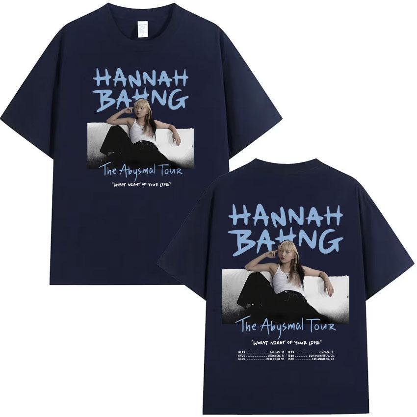 Harajuku Hannah Bahng Hip Hop T Shirt Mens Womens High Quality Fashion Cotton Short Sleeve Tshrit Summer ONeck Clothes Hot Sale