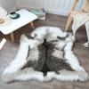 90*100cm Artificial Animal Fur Carpet Thick Soft Blanket Non-slip Warm Chair Cushion Home Bedside Decor Imitation Fur Floor Mat