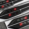 Audi 3D ABS Stickers on Car Fender Side For  Audi A3 A4 A5 A6 A7 A8 A1 A2 Q2 Q3 Q5 Q7 Q8 S3 S4 S6 RS3 RS4 RS5 RS6 Car Accessories