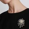 Women's Handmade Pearl Fireworks Brooch: Versatile High-End Corsage Pin for Suit Jackets