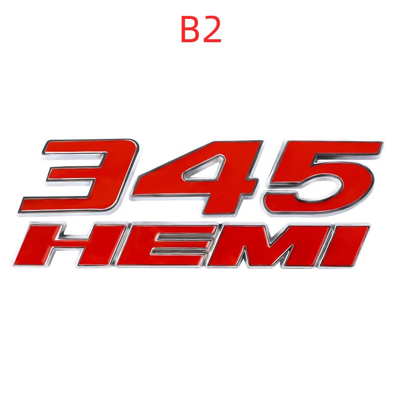 3D Metal Car Stickers 345 392 HEMI Emblem For Dod/ge Ch/arger R/am 1500 Journ/ey Ca/liber Nit/ro Car/avan