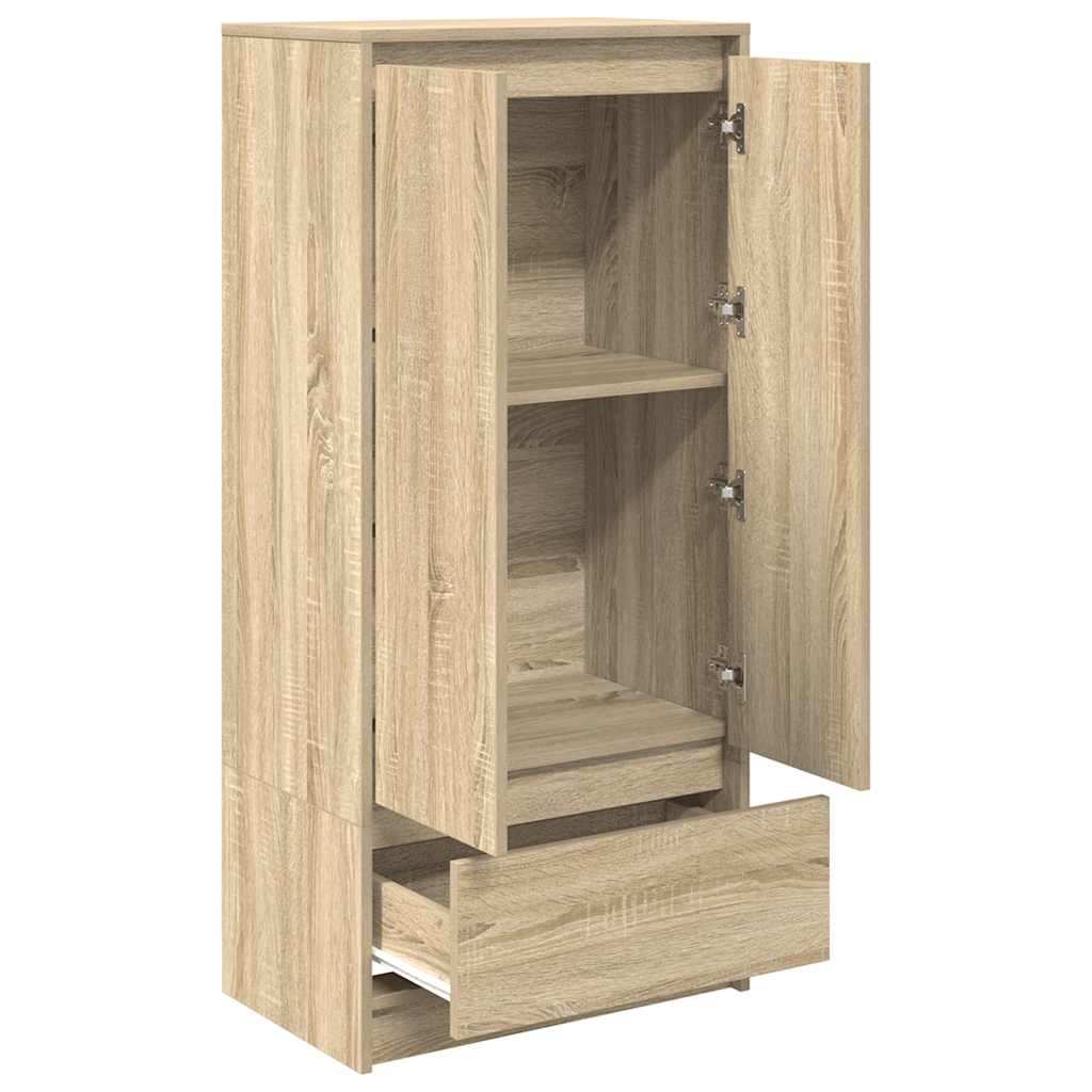 Cabinet with Drawer Sonoma Oak 55.5 x 34 x 119.5 cm