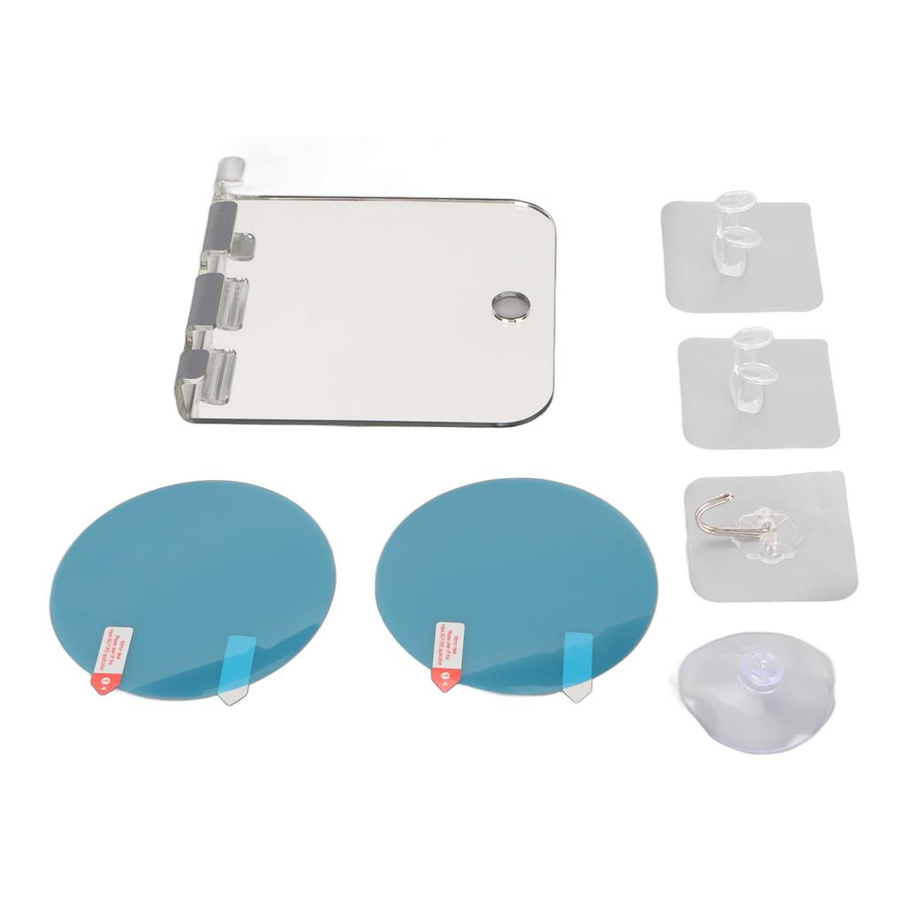 Anti Fog Shower Mirror Fogless Bathroom Shave Mirror Acrylic Shatterproof Shower Mirror Long