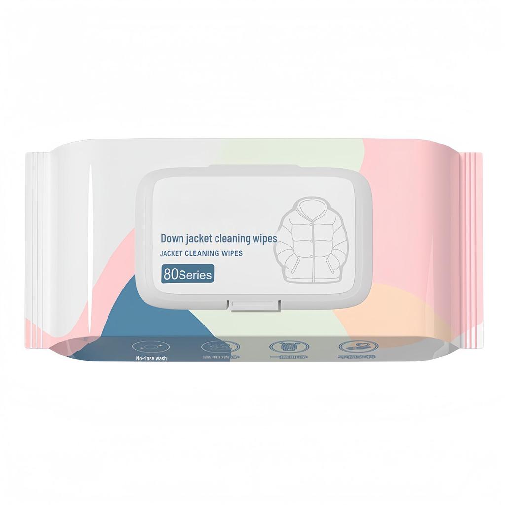 Disposable Quick Clean Wet Wipes for Down Jackets - Stain Removal Without Washing or Brushing