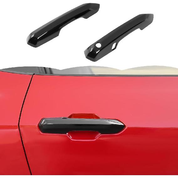 

RT-TCZ Door Handle Cover Trim Decoration Exterior Accessories for Ford Mustang 2024 2025 (Black) чёрный