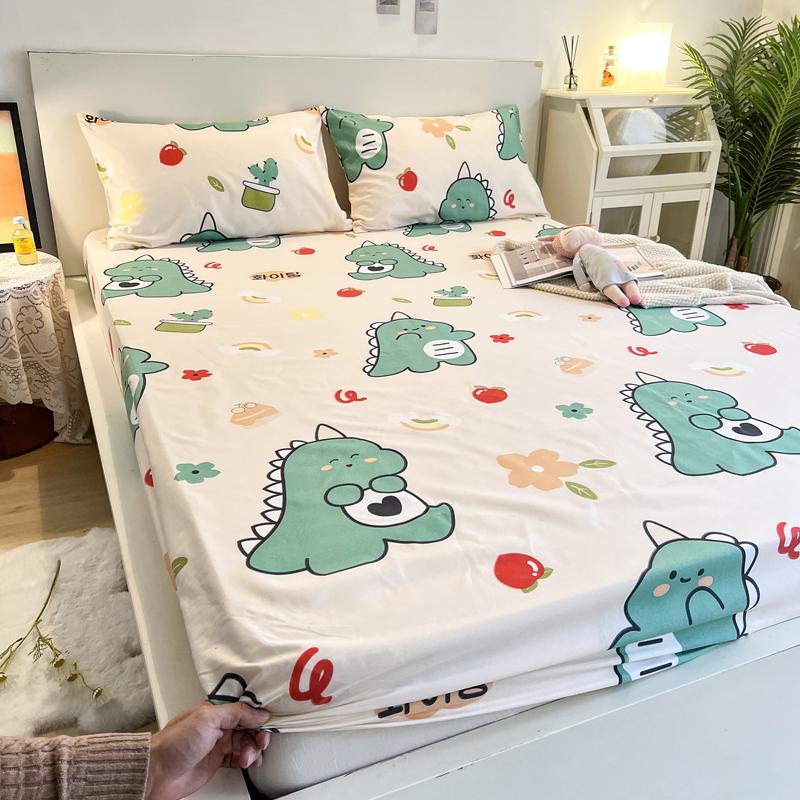 

Напечатанная Матовая Простыня По Фигуре Приятный К Коже Наматрасник Противоскользящие Покрывала Для Двуспальной Кровати Королевского Размера Покрывала Без Наволочки 100x200cm