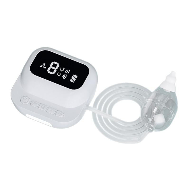 

Baby Nasal Suction Device with Adjustable Strength 9 setting Gentle Suction Baby Nose Cleaner Upgrades for Infants білий