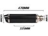 Motorcycle Scorpion Compact Hexagonal Carbon Fiber Exhaust for Ninja Sports Models