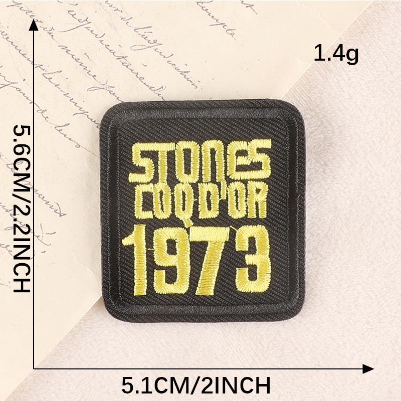 Embroidery label  badge English letter chest badge hat badge clothing accessories patch sticker embroidery sticker cloth sticker