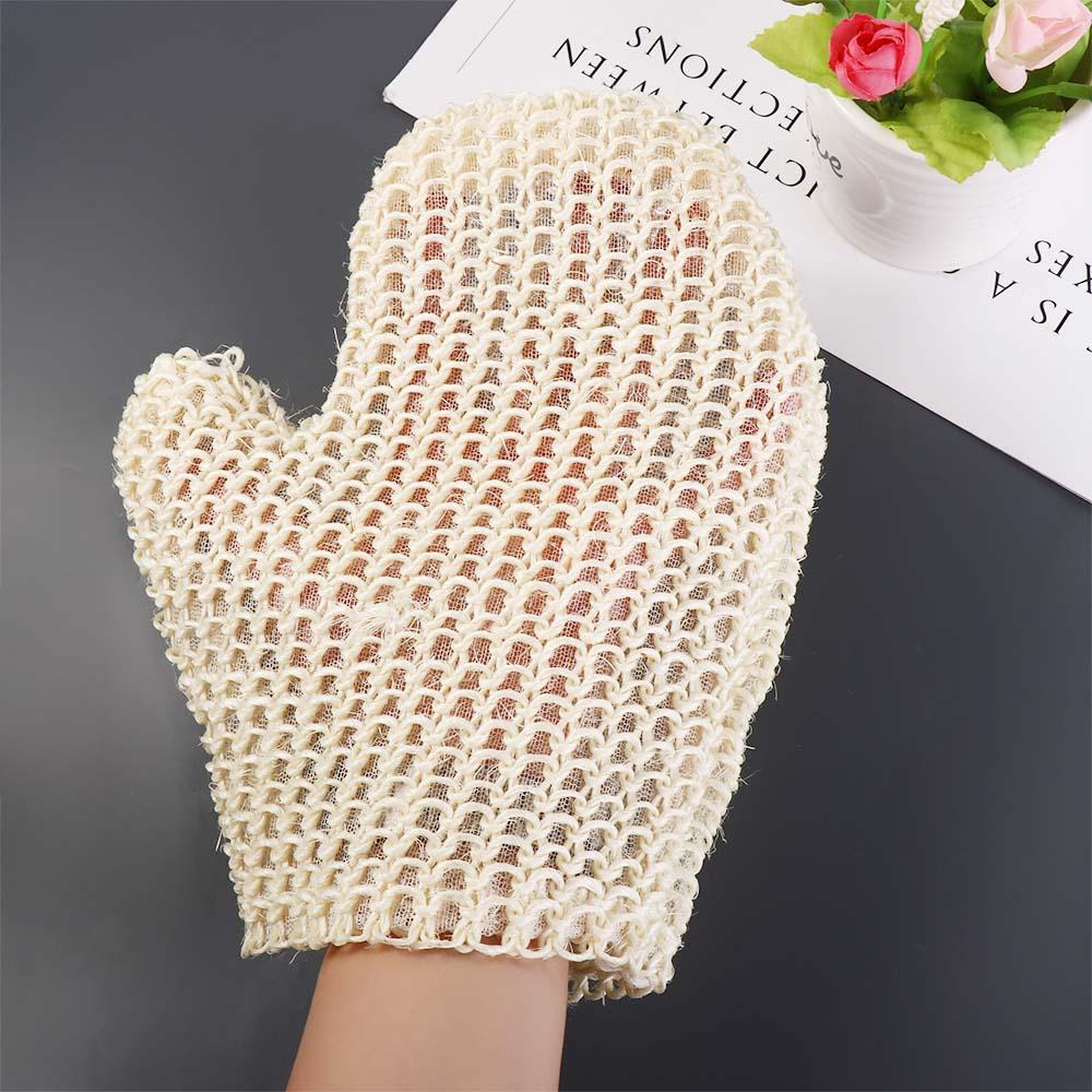 Skin Wash Bathing Cleaning Tool Exfoliating Glove Body Scrubber Shower Brush Sisal Bath Gloves