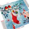5D diamantová malba vánoční ptáček ponožky plné vrtačky čtvercové diamantové vyšívání sněhová mozaika prodej zvířecí ručně vyrobený dárek