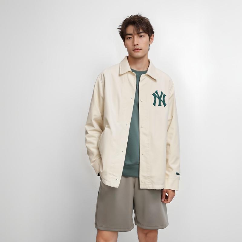 New Era X MLB SS24 Coach New York Yankees Jacket Ivory 14179174