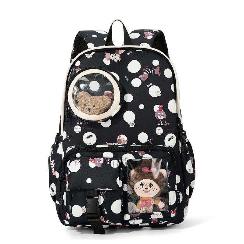 Printed Large Capacity Backpack Travel Cartoon Backpack Student Schoolbag